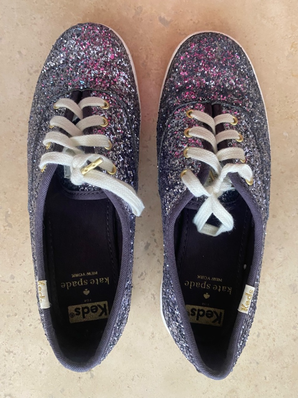Keds x Kate Spade Women’s Grey with Grey Glitter Shoes